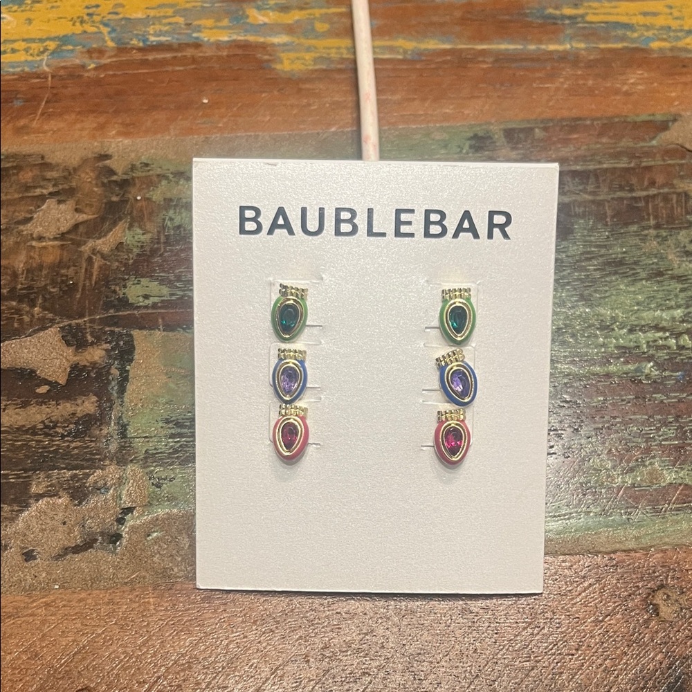 NWT Baublebar Holiday Earrings